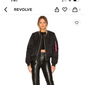 Alpha Industries bomber reversible.  New